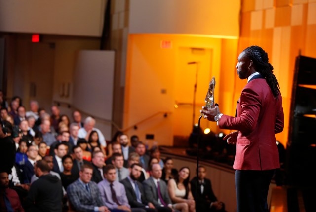 XXX backstage at the 4th annual NFL Honors at the Phoenix Convention Center Symphony Hall on Saturday, Jan. 1, 2015. (Photo by Colin Young-Wolff/Invision for NFL/AP Images)