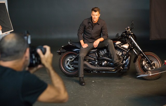 Behind the scenes with Josh Duhamel for Sharper Image. Photos by Colin Young-Wolff